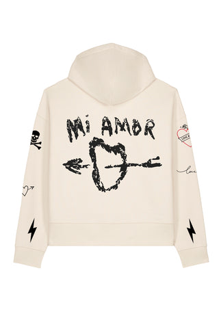 Hoodie Boxy "Tattoo Mi Amor"