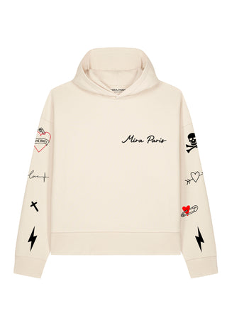 Hoodie Boxy "Tattoo Mi Amor"