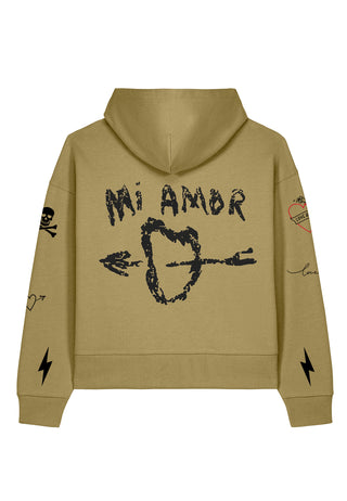 Hoodie Boxy "Tattoo Mi Amor"