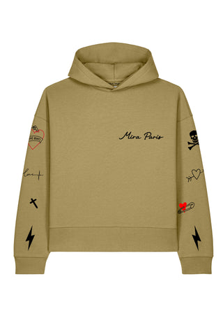 Hoodie Boxy "Tattoo Mi Amor"