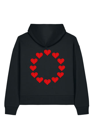 Hoodie Boxy Brodé "United States of Love"