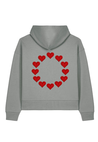 Hoodie Boxy Brodé "United States of Love"