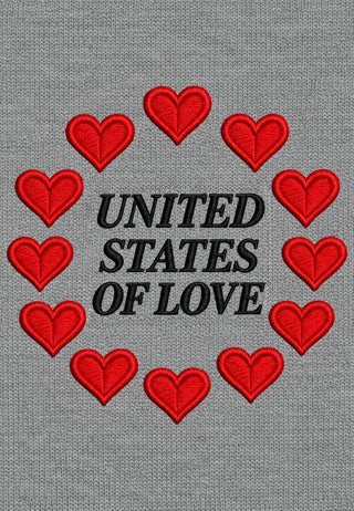 Sweatshirt Boxy Brodé "United States of Love"