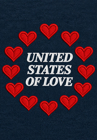 Sweatshirt Boxy Brodé "United States of Love"