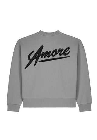 Sweatshirt Boxy Brodé "Amore"