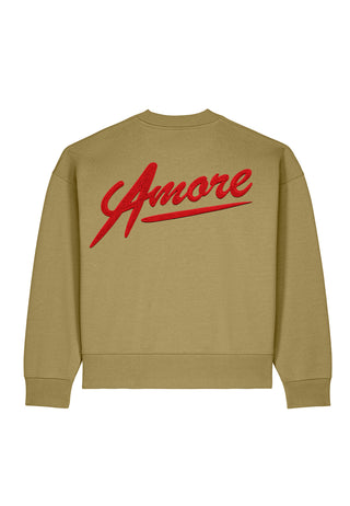 Sweatshirt Boxy Brodé "Amore"