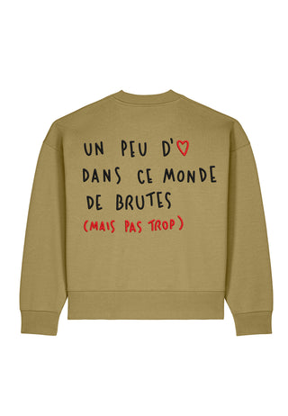 Sweatshirt Boxy Brodé "Brute"