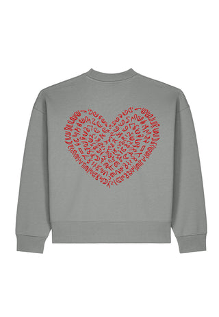 Sweatshirt Boxy "Corazon"