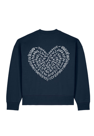 Sweatshirt Boxy "Corazon"