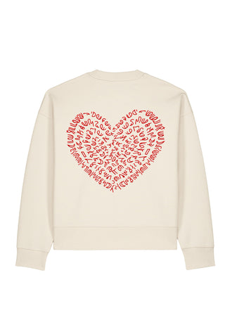 Sweatshirt Boxy "Corazon"