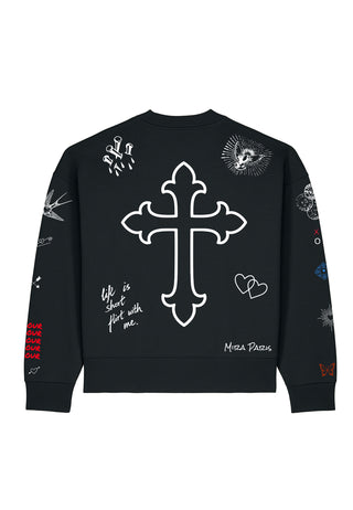 Sweatshirt Boxy "Flash Tattoo 2"