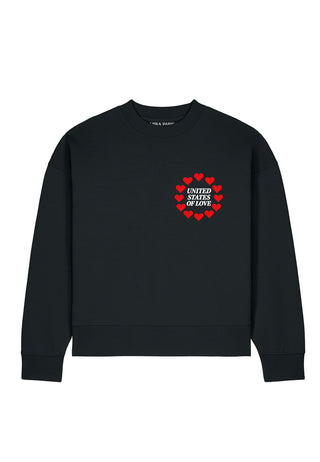Sweatshirt Boxy Brodé "United States of Love"