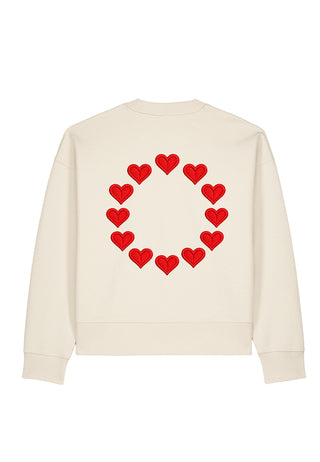 Sweatshirt Boxy Brodé "United States of Love"