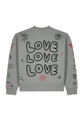 Sweatshirt Boxy "Flash Tattoo 1"
