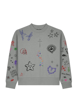 Sweatshirt Boxy "Flash Tattoo 1"