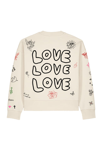 Sweatshirt Boxy "Flash Tattoo 1"