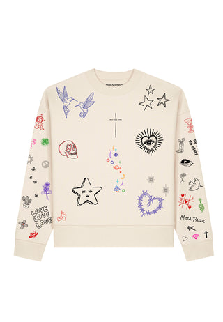 Sweatshirt Boxy "Flash Tattoo 1"