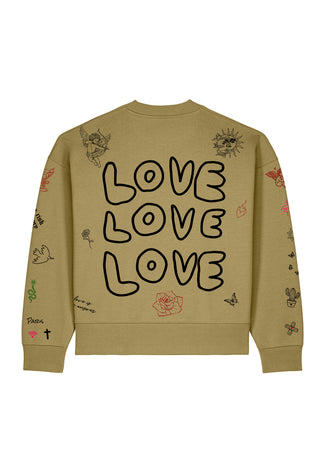 Sweatshirt Boxy "Flash Tattoo 1"