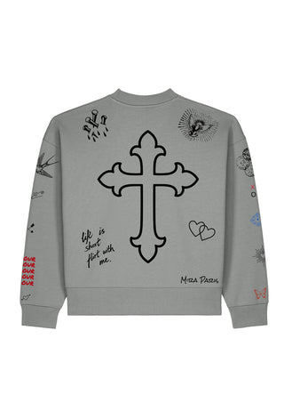 Sweatshirt Boxy "Flash Tattoo 2"
