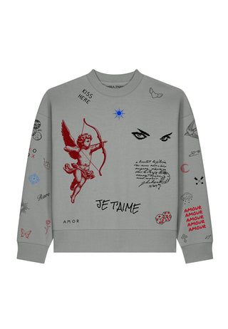 Sweatshirt Boxy "Flash Tattoo 2"