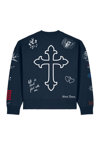 Sweatshirt Boxy "Flash Tattoo 2"