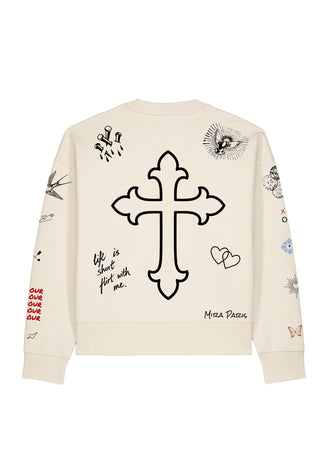 Sweatshirt Boxy "Flash Tattoo 2"