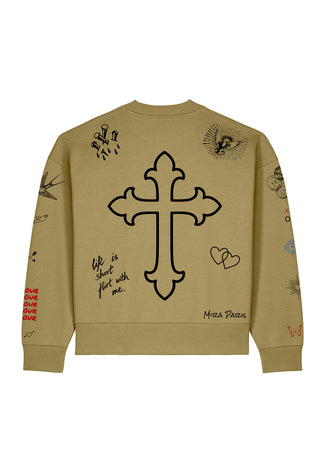 Sweatshirt Boxy "Flash Tattoo 2"