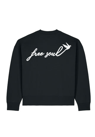Sweatshirt Boxy "Free Soul"