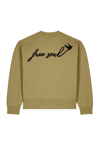 Sweatshirt Boxy "Free Soul"