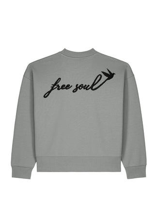 Sweatshirt Boxy "Free Soul"