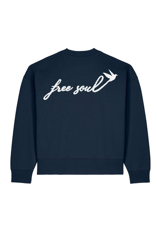 Sweatshirt Boxy "Free Soul"