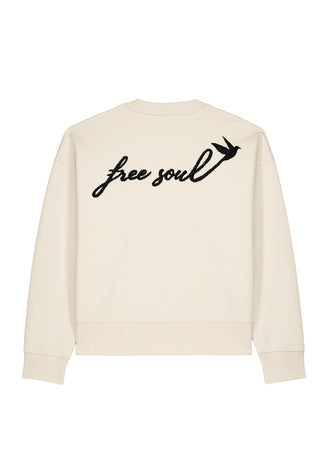 Sweatshirt Boxy "Free Soul"