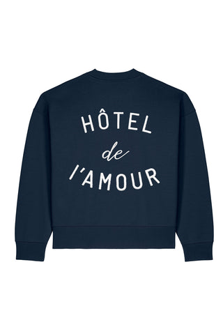Sweatshirt Boxy Brodé "Hôtel de l’Amour"