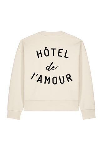 Sweatshirt Boxy Brodé "Hôtel de l’Amour"