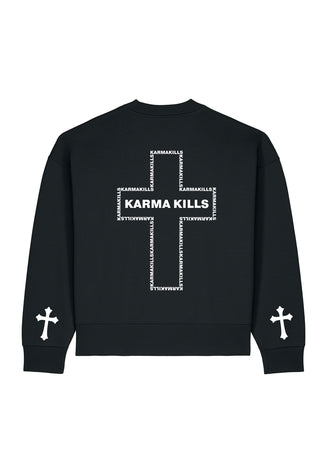Sweatshirt Boxy "Karma Kills"