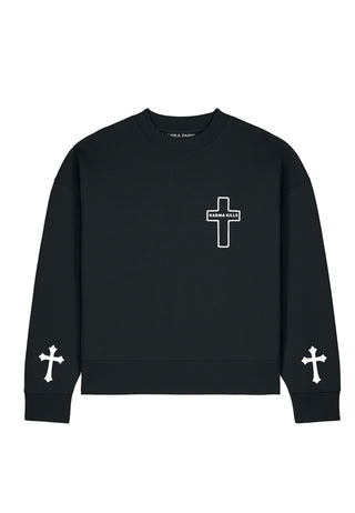 Sweatshirt Boxy "Karma Kills"