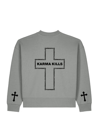 Sweatshirt Boxy "Karma Kills"