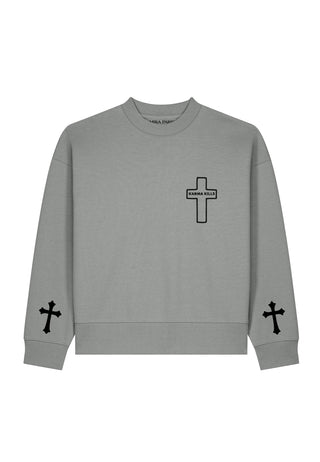 Sweatshirt Boxy "Karma Kills"