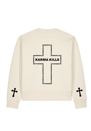 Sweatshirt Boxy "Karma Kills"