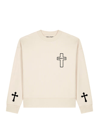 Sweatshirt Boxy "Karma Kills"