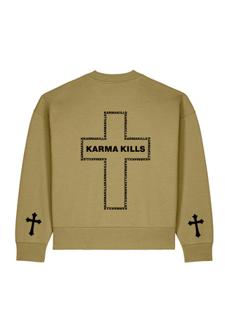 Sweatshirt Boxy "Karma Kills"