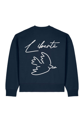 Sweatshirt Boxy "Liberté"