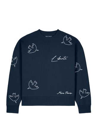 Sweatshirt Boxy "Liberté"