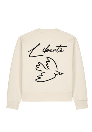 Sweatshirt Boxy "Liberté"