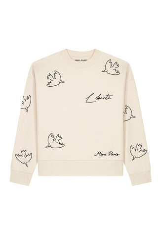 Sweatshirt Boxy "Liberté"