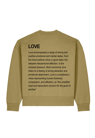 Sweatshirt Boxy "Love Definition"