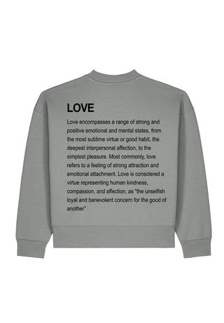 Sweatshirt Boxy "Love Definition"