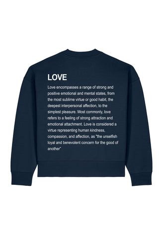 Sweatshirt Boxy "Love Definition"