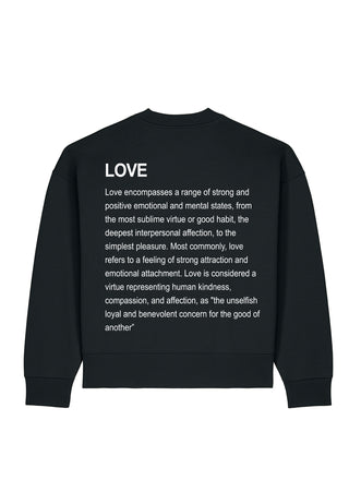 Sweatshirt Boxy "Love Definition"