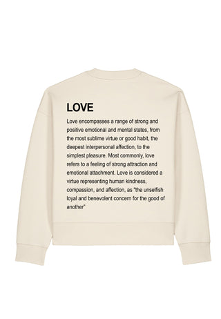 Sweatshirt Boxy "Love Definition"